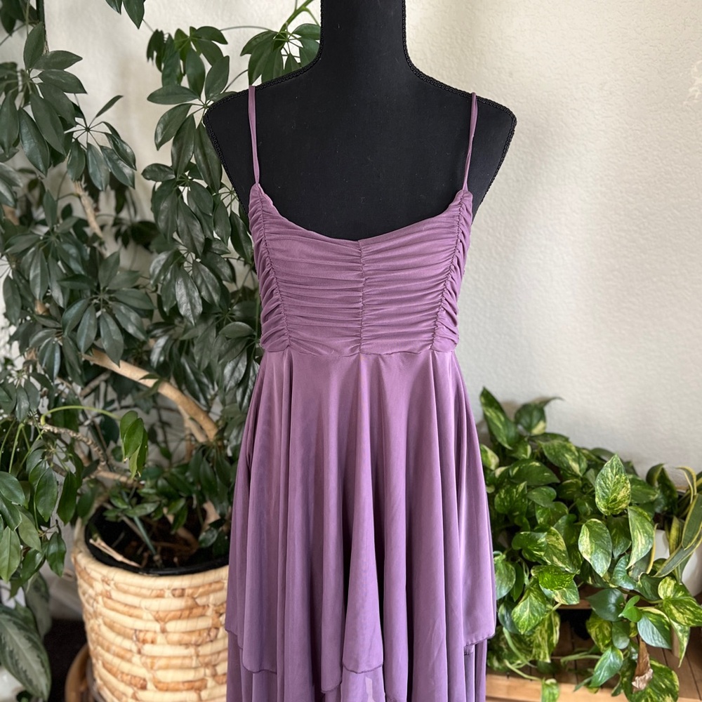 RSQ Purple Ruched Sundress for Prom